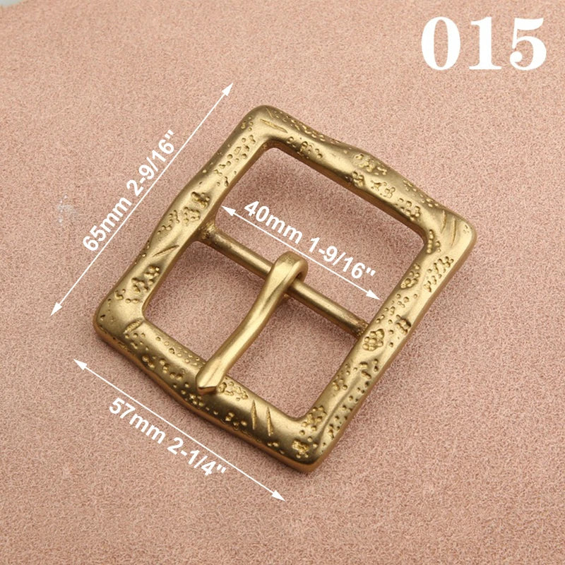 1pcs Solid  Brass 40mm Belt Buckle End Heel Bar Buckle Single Pin Heavy-duty for Leather Craft Strap Webbing Dog Collar Quality