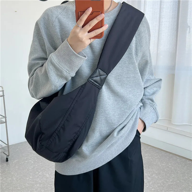 2023 New Fashion Summer Large Capacity Casual Nylon Women Shoulder Bag Korean Style Hobos Bag Youth Crossbody Shoulder Bag