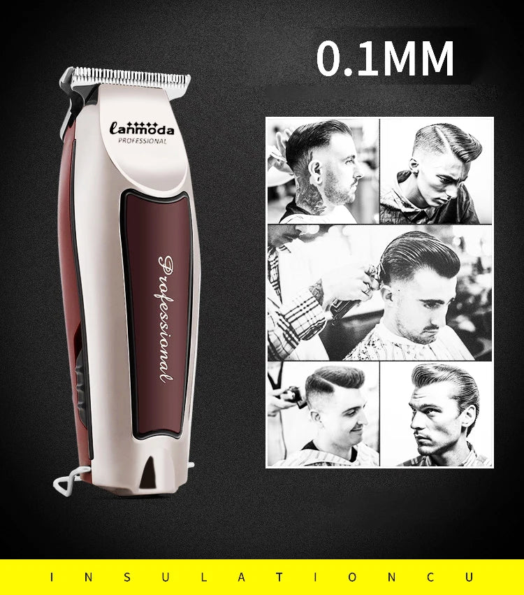 Bald Hair Clipper Professional Electric Barber Salon Detailer Trimmer for Man Rechargeable Cutter Machine Beard Shavers Razors