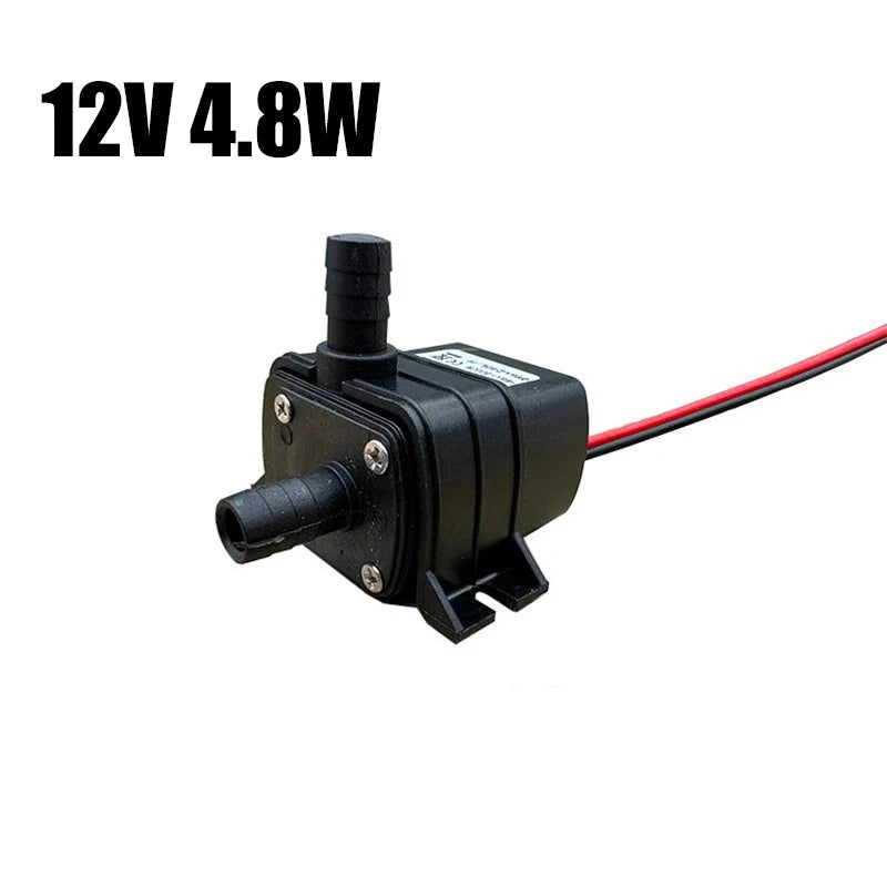 4.8W 5.8W 240L/H Silent Fish Tank Pump DC 12V 24V Solar Brushless Motor Pool Circulating Submersible Pump Water Pump