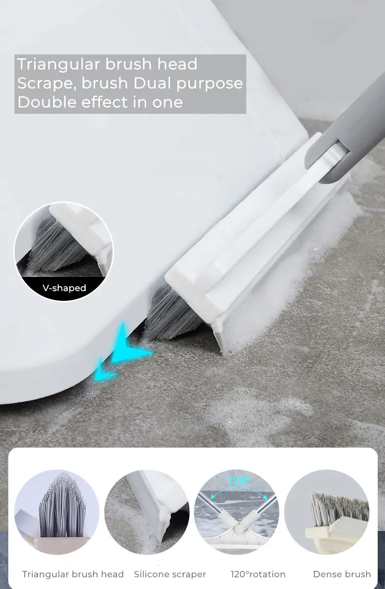 Bathroom Floor Brush Wash the floor Brush the ground Seam Brush Tile Long Handle Wall Wash Toilet Cleaning