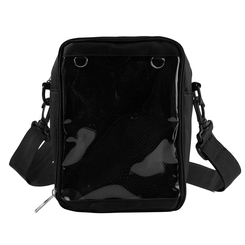 2024 Mini Crossbody Bags for Women Cute PVC transparent Small clear Ita Bag Black White women's Shoulder Purse for Phone