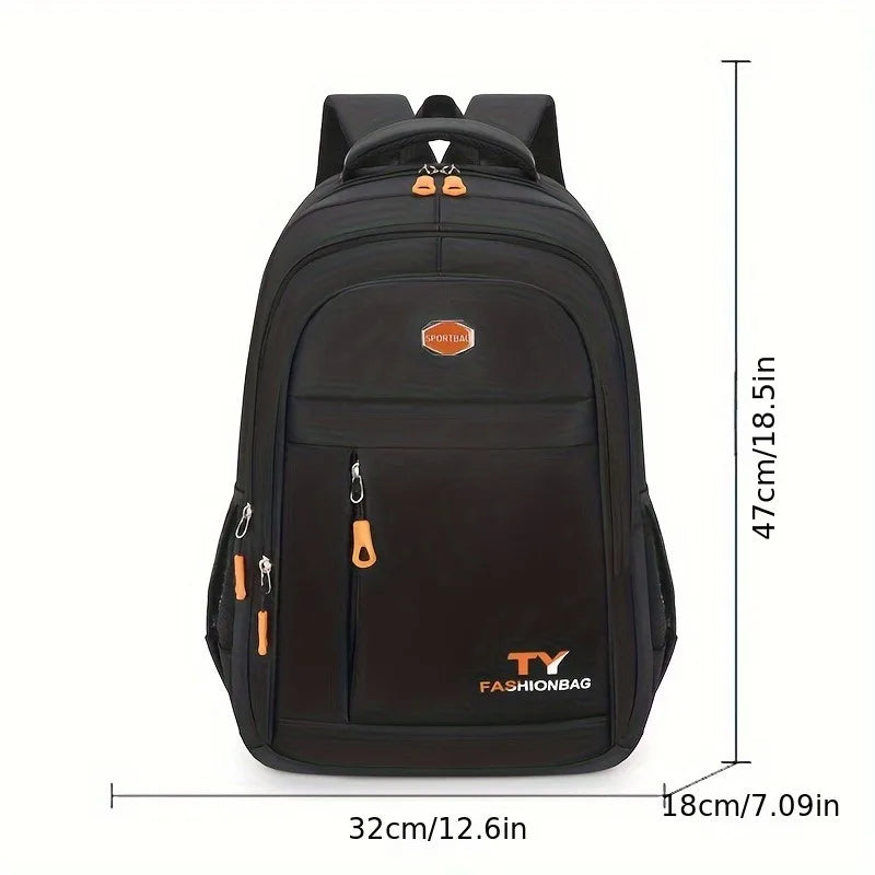 1 Pc Men's Backpack, Large Capacity Waterproof Casual Backpack,Adjustable Computer Backpack