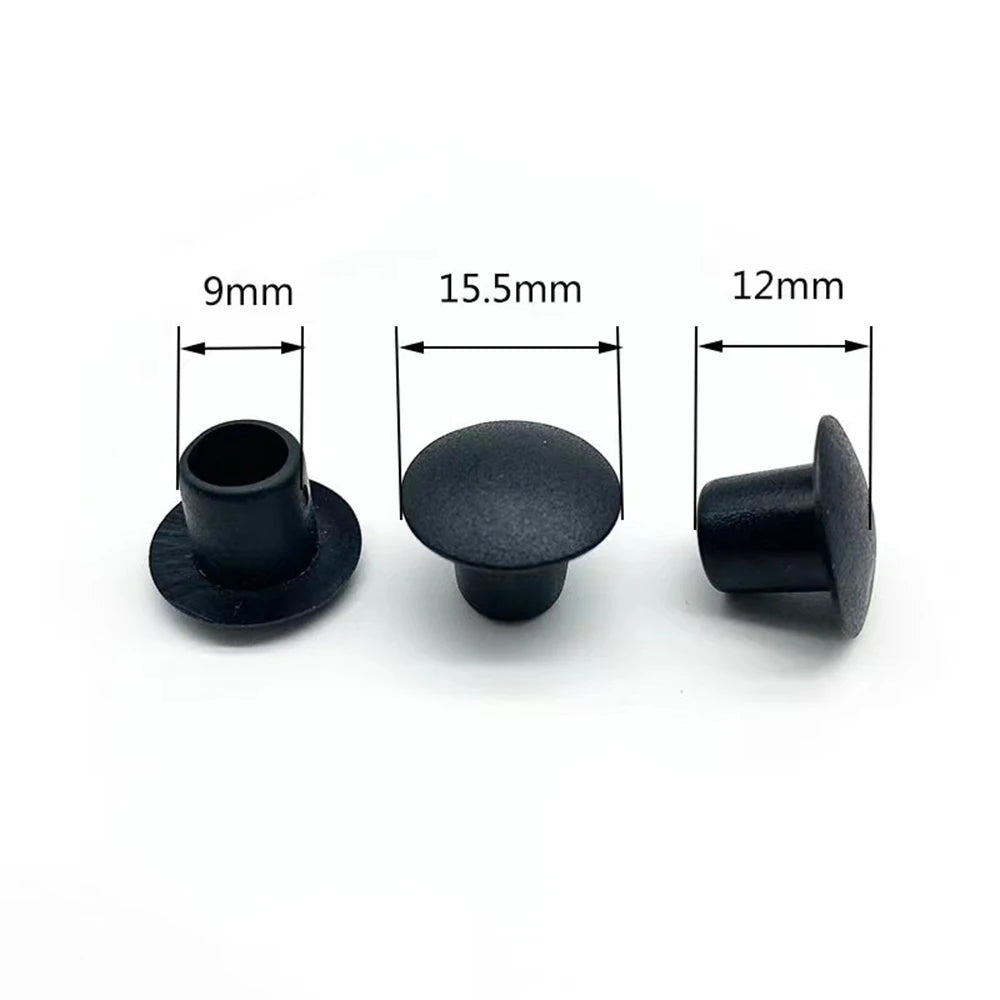 5/10/20Pcs PVC Soft Rubber Hole Plug 9mm 10mm11mm White/Black Dust Waterproof Cap Round Pipe Sealing Plugs Hardware Screw Covers