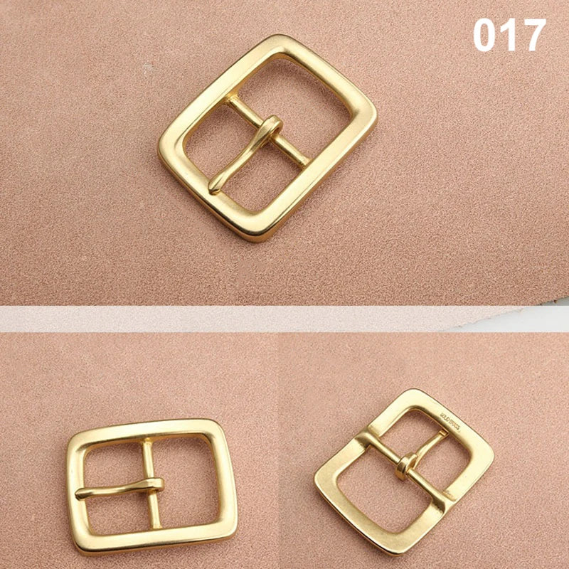 1pcs Solid  Brass 40mm Belt Buckle End Heel Bar Buckle Single Pin Heavy-duty for Leather Craft Strap Webbing Dog Collar Quality