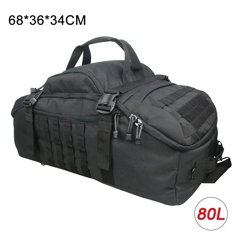 40L 60L 80L Sport Travel Bag Molle Tactical Backpack Gym Fitness Bag Large Duffle Bags for Camping Hunting Fishing