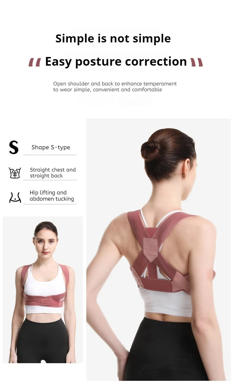 Back Brace Posture Corrector for Women and Men, Shoulder Brace Back straightener Breathable Hunchback Corrector Reshape Body