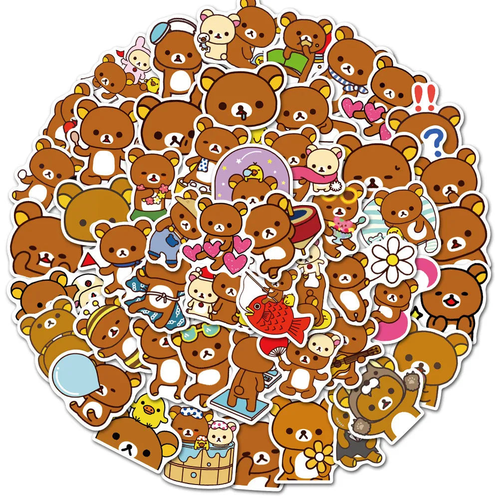 50pcs Stickers Cute Cinnamoroll Kuromi My Melody Sticker For Laptop Phone Case Girls Sanrio My Melody Anime Stickers Kids Toys