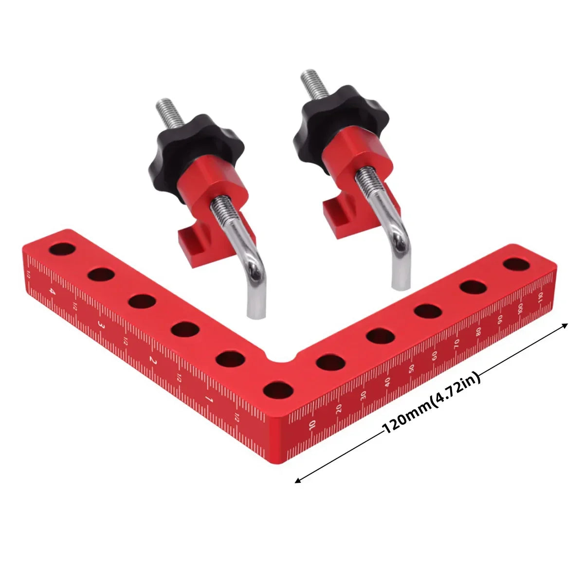 120/140mm Right Angle Fixing Clip 90 Degree L-shaped Auxiliary Fixture Positioning Panel Fixing Clip Woodworking Clamping Tool