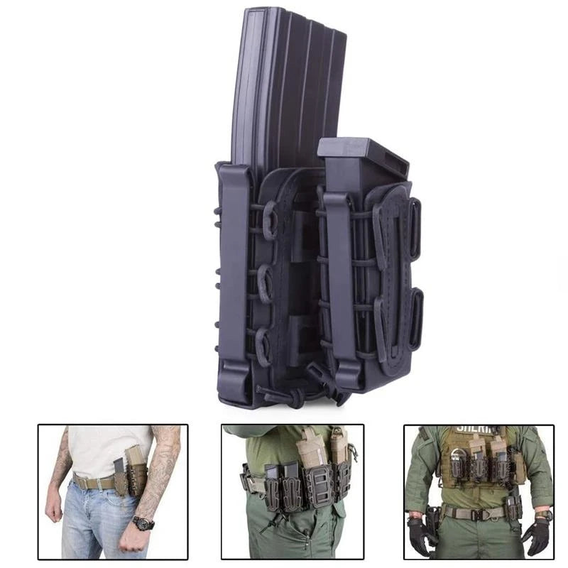 5.56 Magazine Pouch Carrier Fast Mag Flexible Molle for AK 74/47 AR M4 5.56/7.62 Mag Pouch Rifle Pistol Magazine Holder