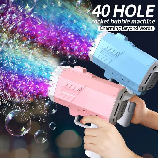 40 Hole Handheld Porous Bubble Gun/wedding Game/bubble Outdoor Toy (Without Bubble Water)