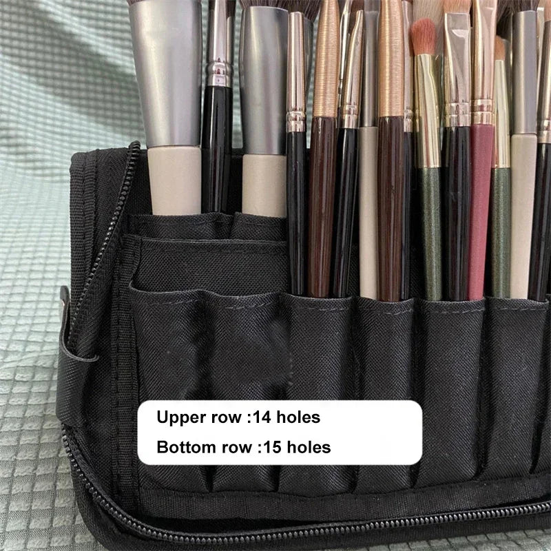 29/23 Holes Foldable Makeup Brush Bag Women Makeup Brush Tools Bag Organizer Travel Powder Cosmetic Sets Toiletry Case Holder