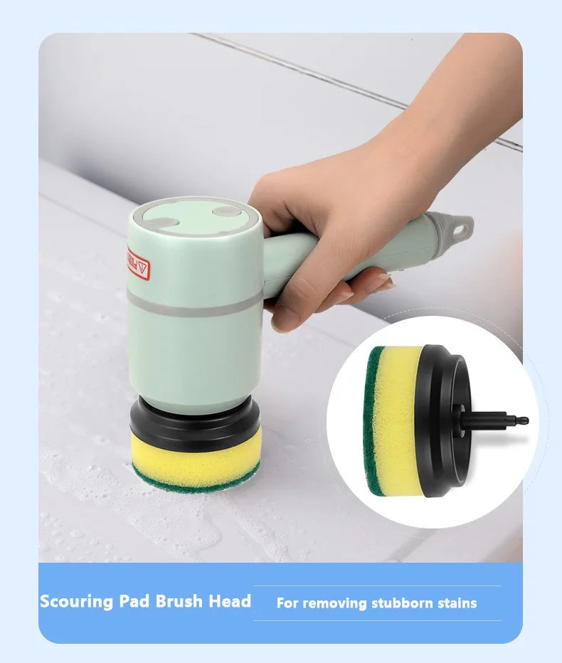 3 In 1 Electric Cleaning Brush Multi-Functional Home USB Electric Rotary Scrubber Household Appliances Cleaning Gadget