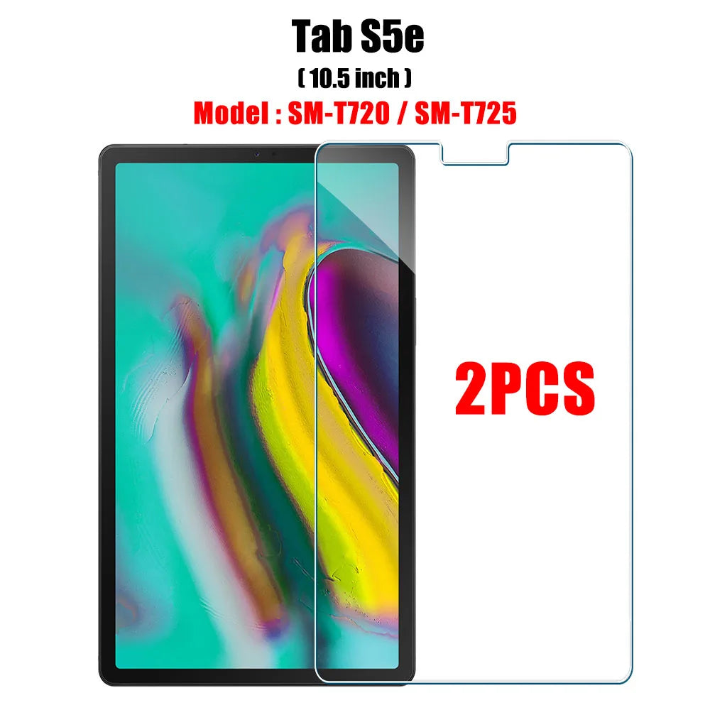 2PCS Tempered Glass Screen Protector for Samsung Galaxy Tab S8 Ultra Plus S6 Lite S7 Fe A7 Lite A8 S9 A9 Tablet Accessories Film