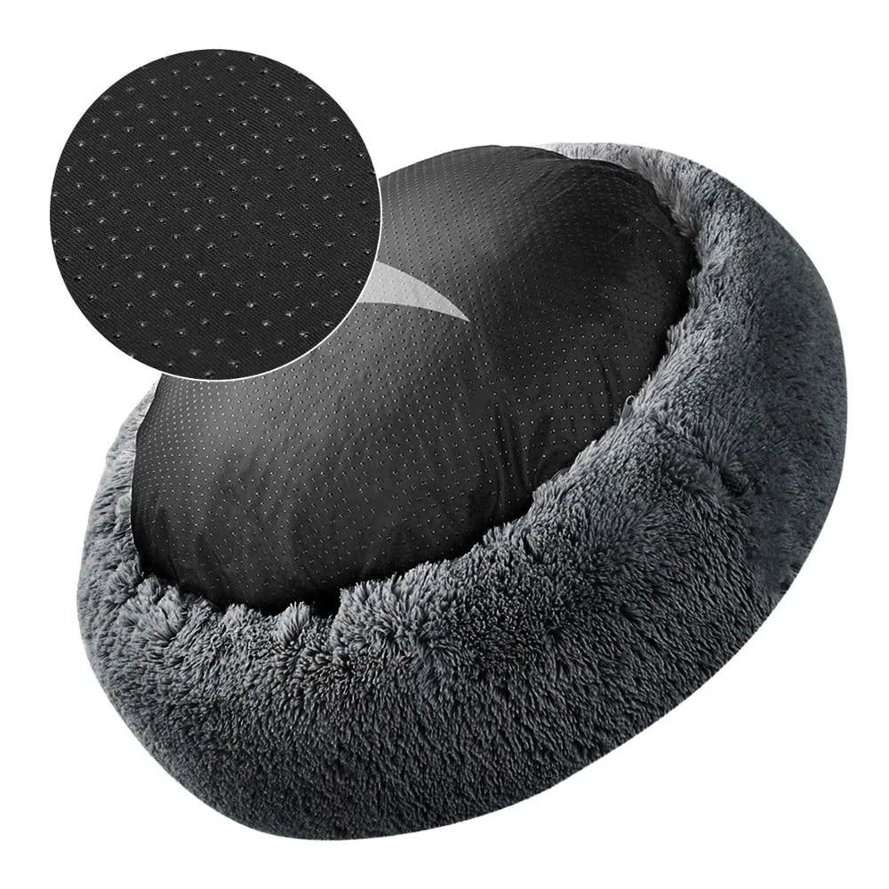 Cats Bed House Donut Round Sofa Supplies Winter Pet Accessories Warm Products Cushions Basket Kitten Mat for Cat Dog Beds