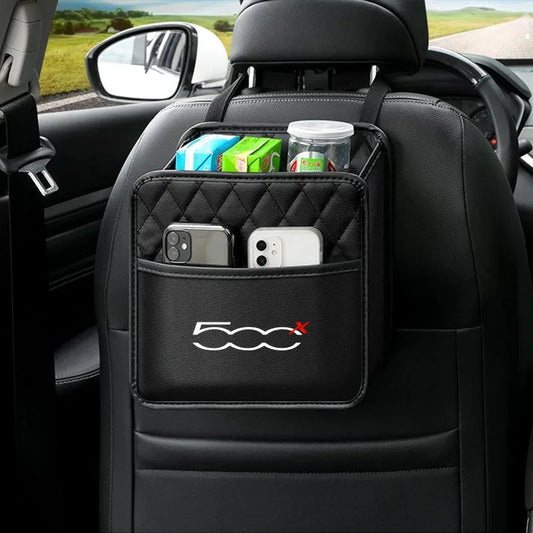 Car Backseat Large Capacity Storage Bag For FIAT 500X 500 500E 500L 500C 500S Car Accessories Protectors for Trip Kids Travel