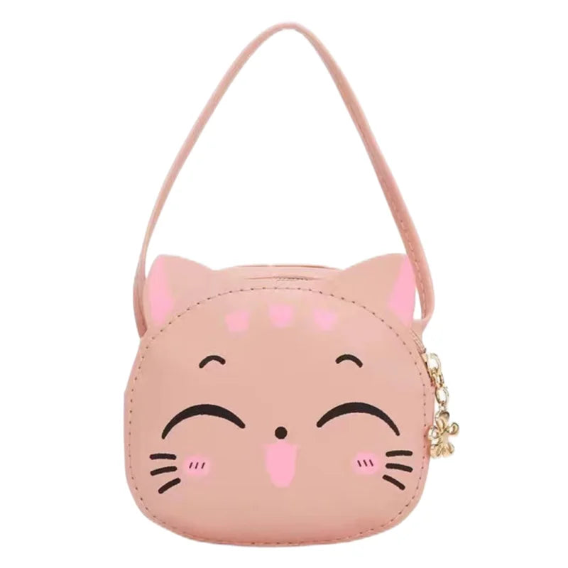 Cartoon Kids Bag Fashion Cute Cat Crossbody Bag Coin Wallet Lovely Hand Bags for Boys and Girls Mini Shoulder Bags