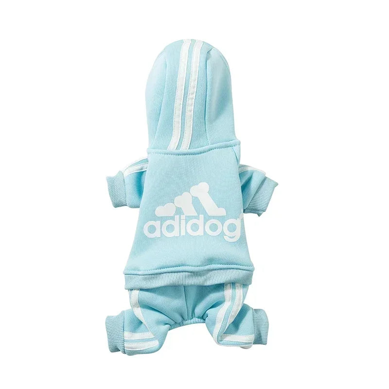 Autumn Winter Dog Clothes Adidog Jumpsuit Warm Puppy Pet Clothes Dog Hoodies Sweatshirt Yorkie French Bulldog Clothing Dog