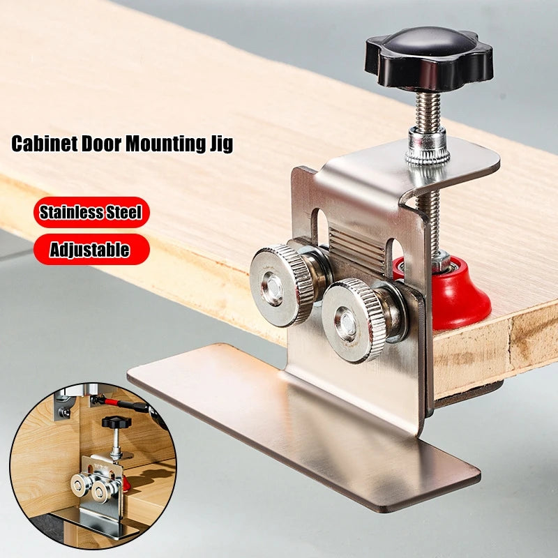 Cabinet Door Installation Tool Stainless Steel Cabinet Frame Fixture Household Portable Cabinet Door Mounting Jig Bracket