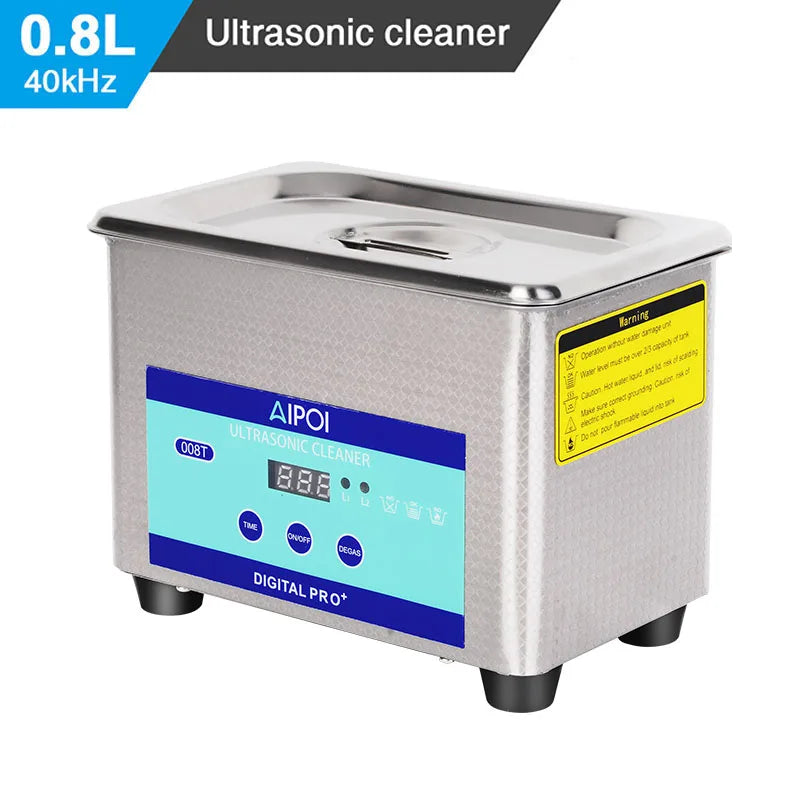 AIPOI Ultrasonic Cleaner 800ml, 40KHz, for Eyeglasses, Glasses, Sunglasses,Jewelry, Watches, Dentures Home Appliance